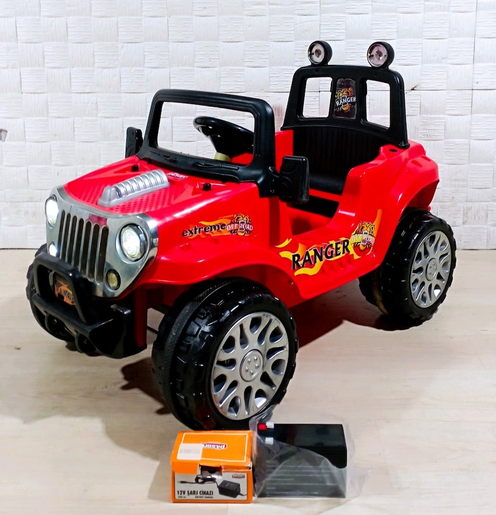 Akülü araba 12 volt çift motorlu aküsü sıfır paketinde - 3