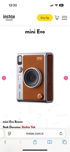 FUJI FILM İNSTAX MINI EVO CAMERA