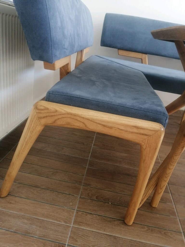KELEBEK MOBİLYA AĞAÇ NATURAL MASA TAKIMI - 6