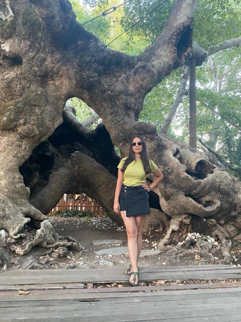 ZARA füme kot şort etek - 4