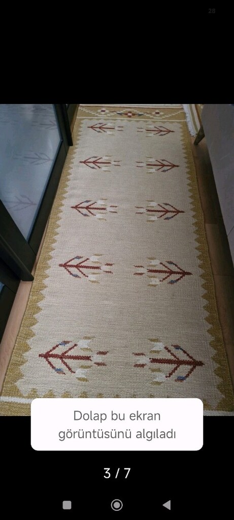 el dokuma kök boya 5 adet kilim - 3