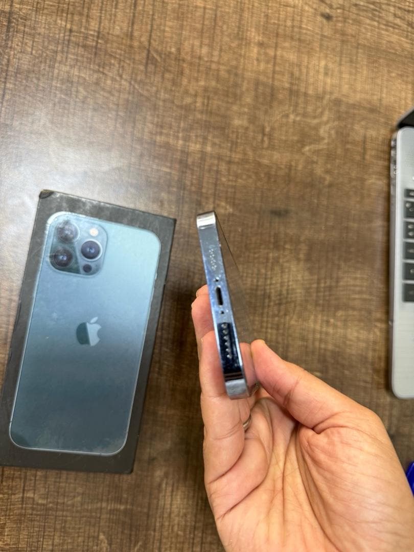 İPHONE 13 PRO MAX 128 GB MAVİ RENK PİL 82 HATASIZ - 10