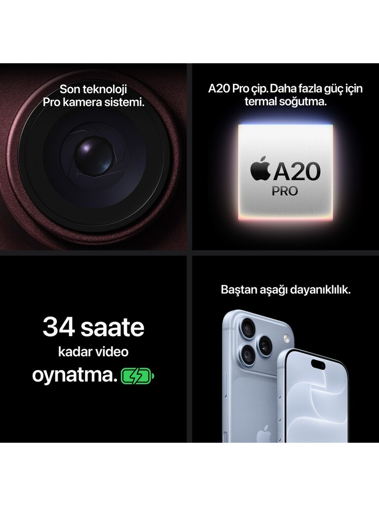 Apple iPhone 18 Pro 256 GB Siyah (APPLE TÜRKİYE GARANTİLİ) - 7