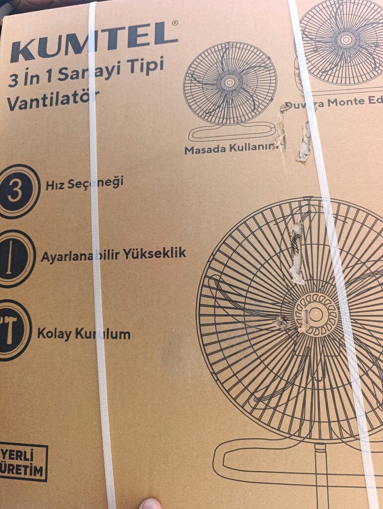 Kumtel Orjinal ambalajında Vantilatör hiç kullanılmadı - 3