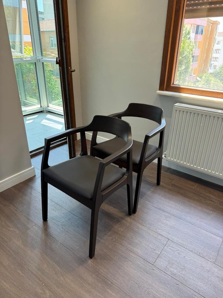 Masif Ahşap Kollu Sandalye(6 Adet) - 2