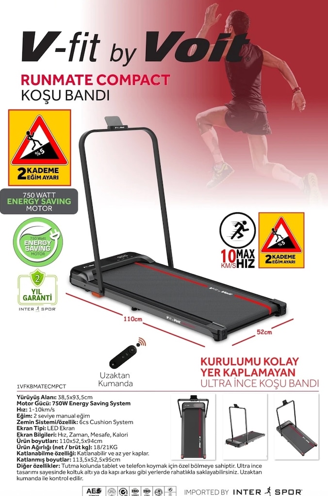 Voit Vfit By Runmate Compact Koşu Bandı - 3