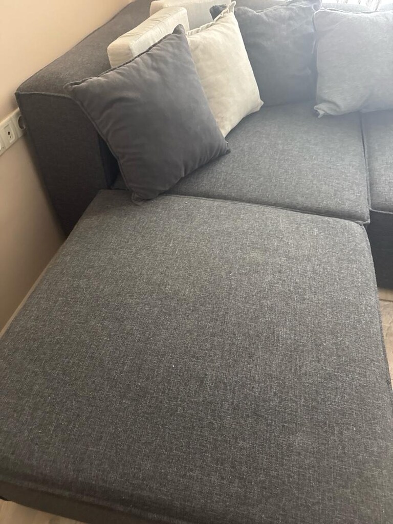 S home design frida modüler kanepe L köşe ketenkoltuk takımı 295*190cm - 2