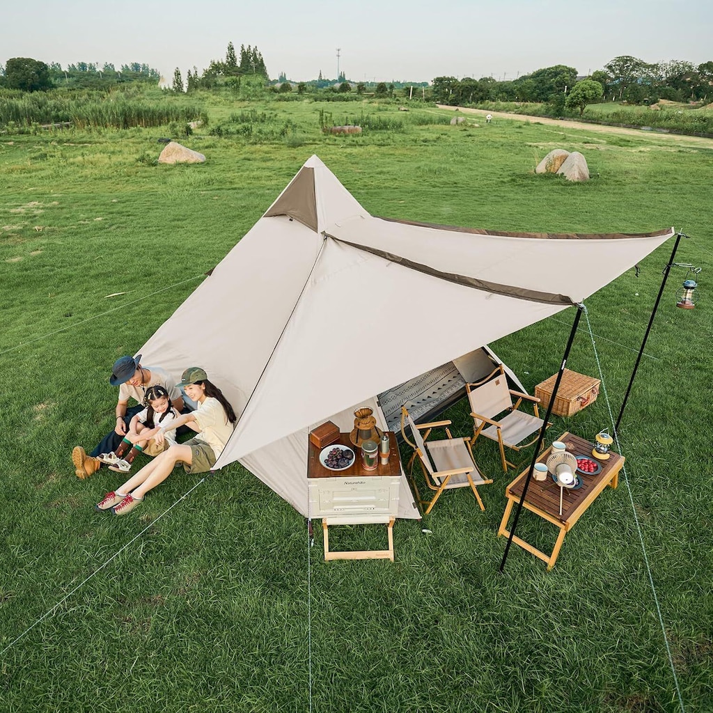 Naturehike Teepee 4 Kişilik Glamping Çadır – 4 Mevsim - 4