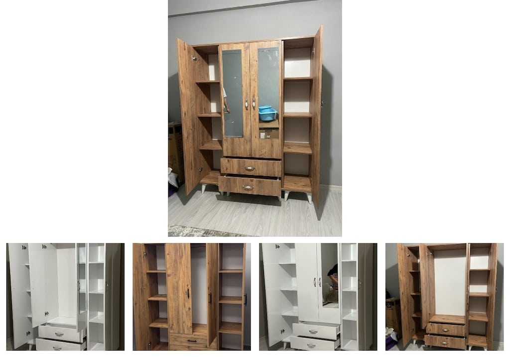 4 kapaklı elbise dolabı hkzcmcphkp - 2