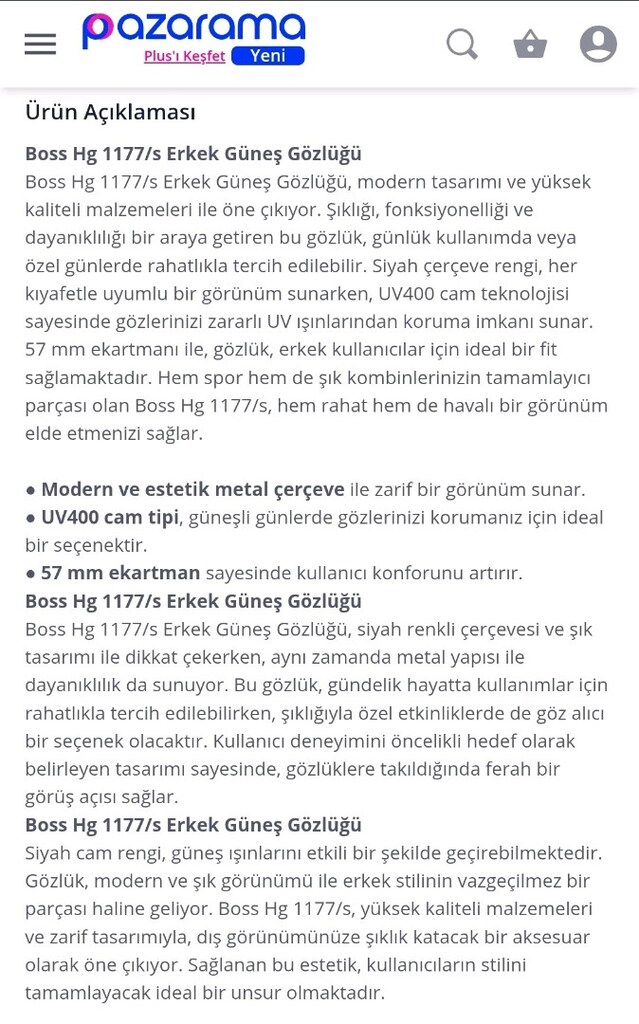 Orjinal Hugo boss gözlük / güneş gözlüğü - 5