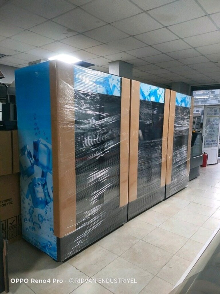 meşrubat dolabı içecek dolabı kola su ayran dolabı soğutmalı çift kapı - 3