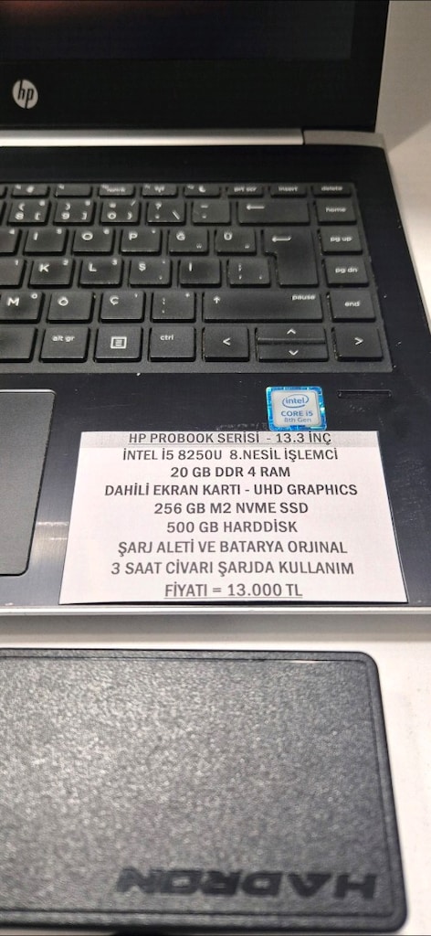 HP LAPTOP İ5 8 NESİL İŞLEMCİ 20 RAM DAHİLİ EKRAN KARTI - 3