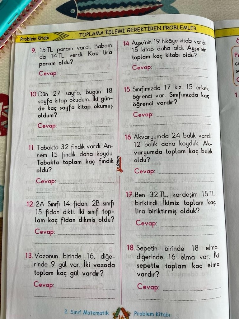 2.Sınıf Matematik Problem Kitabı - 9