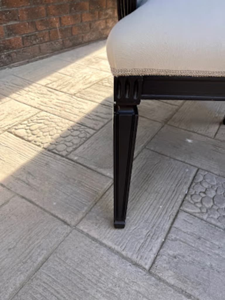 REGENCY TARZI SİYAH LAKE KOLLU SANDALYE 2 ADET - 4