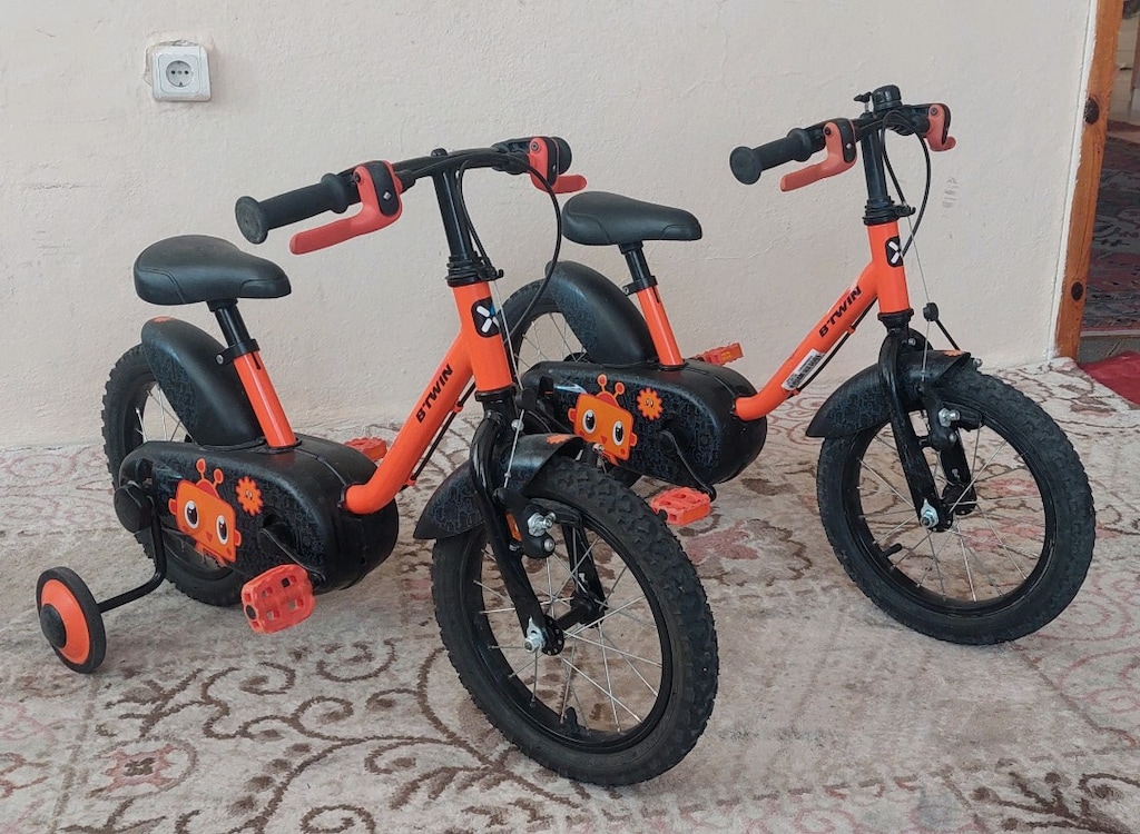 2 ADET 14 JANT DECATHLON BTWIN ÇOCUK BISIKLETI - 3