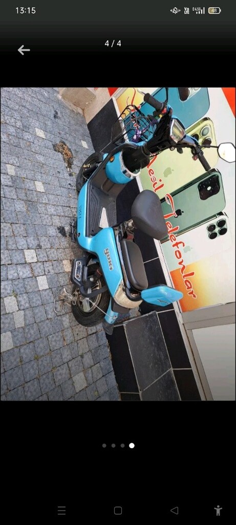 yuki elektrikli mavi motor - Motosiklet - 1691607641