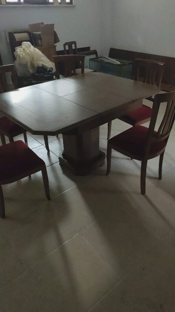 Açılır Kapanır Ahşap Yemek Masası + 5 Sandalye | Sağlam ve Temiz - 4