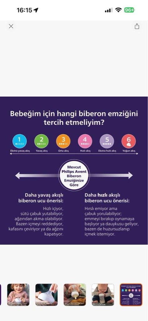 Philips Avent biberon 2 ve 3 numara emzikle birlikte- 2 adet - 5