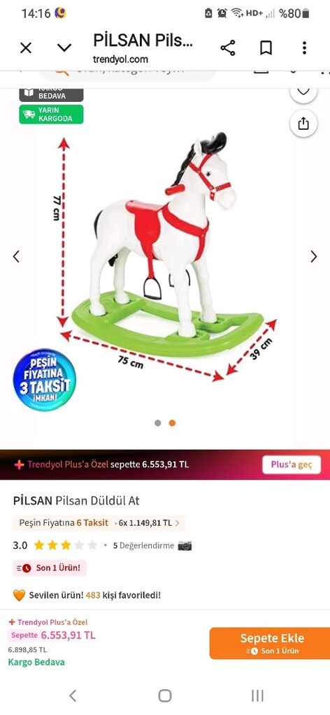 Pilsan 07-522 Düldül sallanan at - 7