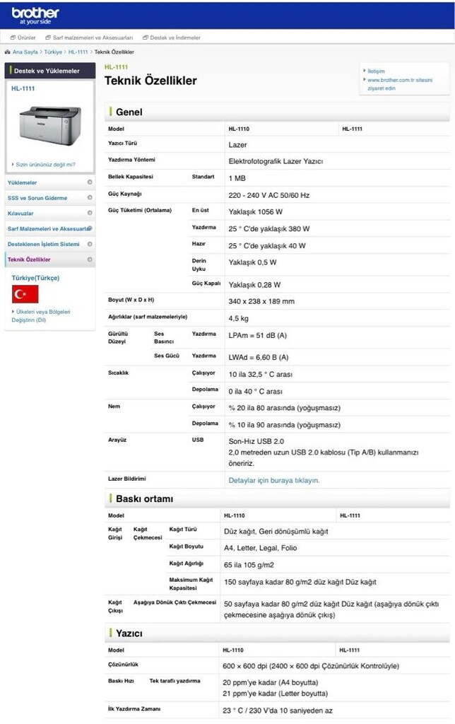 Brother HL-1111 YAZICI - 5