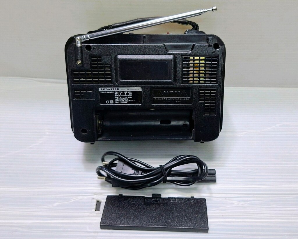 Elektrikli,Şarjlı,Pilli,Fm'li,3 Band,Usb ve Sd Okuyuculu Radyo, Kyaka - 9