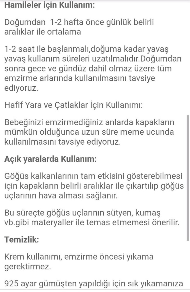 Silvernurse Koruyucu Gümüş Göğüs Ucu Kapakları - 5