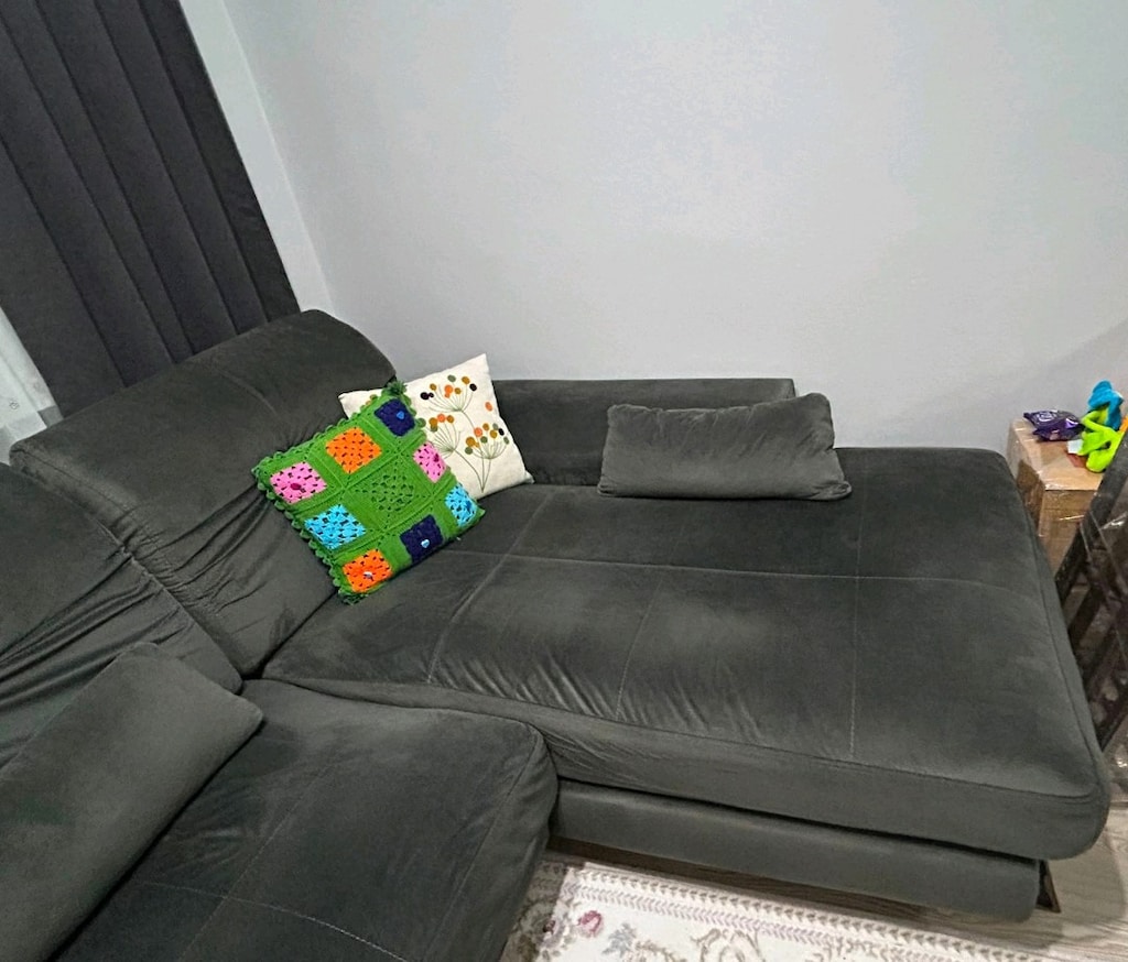 Temiz / Diri / Leke Tutmaz Kumaş Füme Gri L Köşe Koltuk - 2