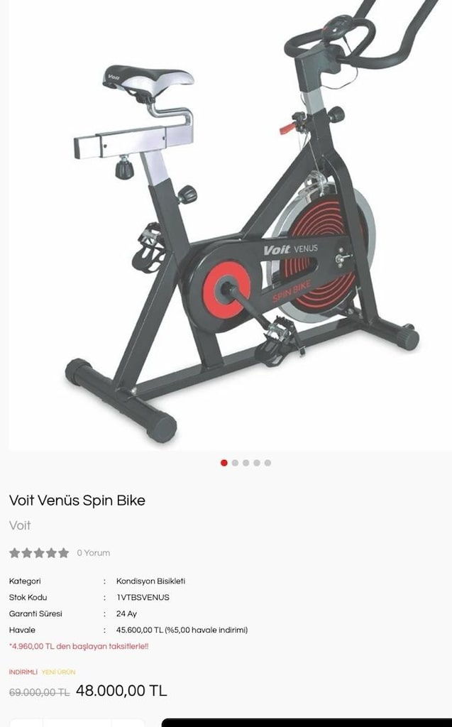 VOİT VENÜS SPIN BIKE - 8