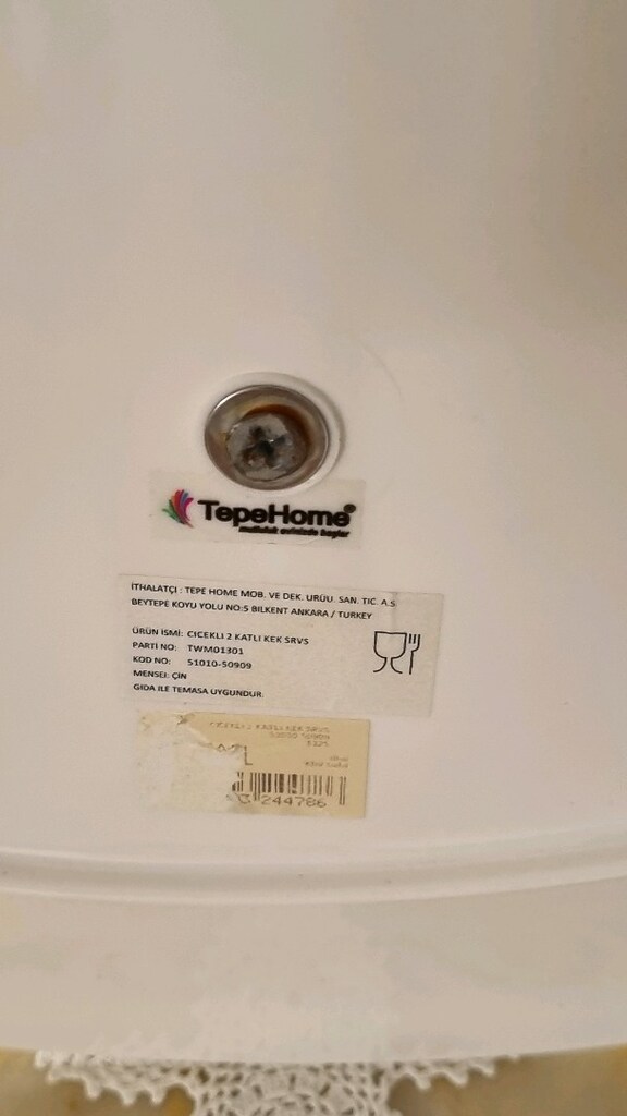 Tepe Home iki katlı servis tabağı ( Kargo yapmıyorum) - 4