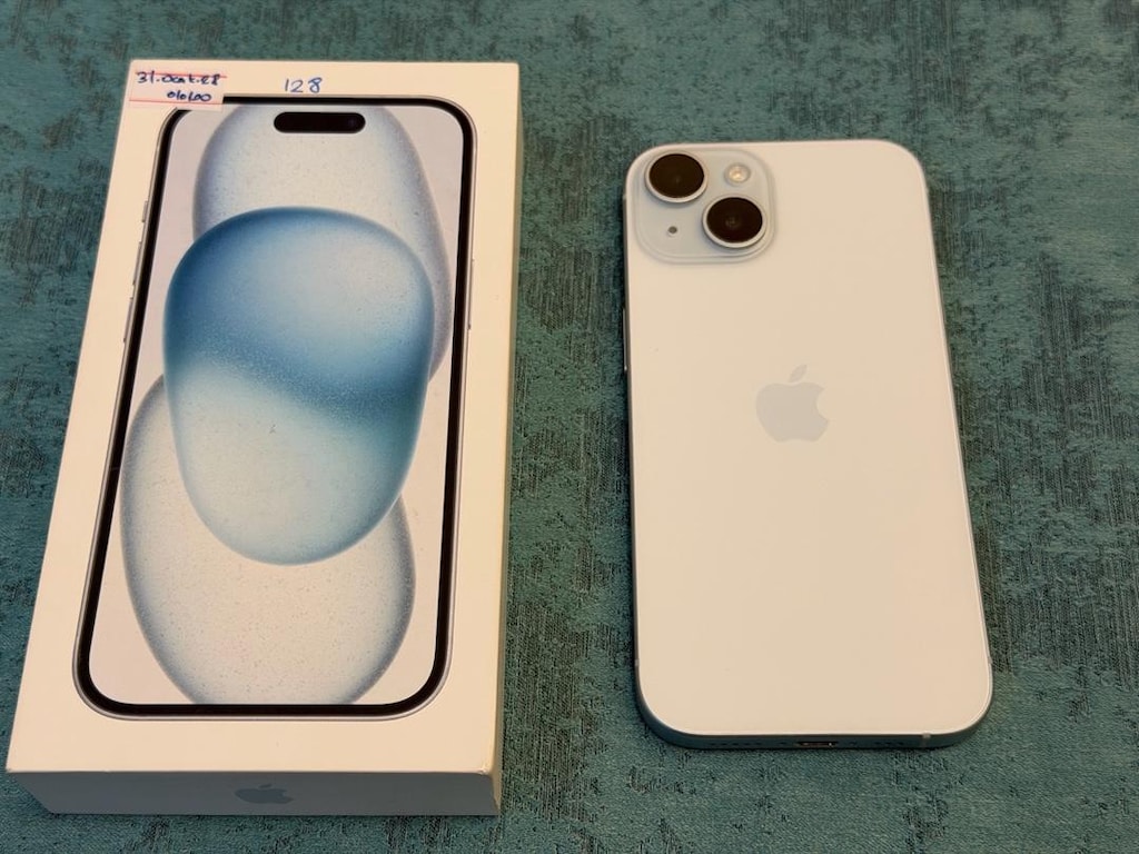 iPhone 15 128GB 20 ay Apple TR garantili ciziksiz pil100 - 2