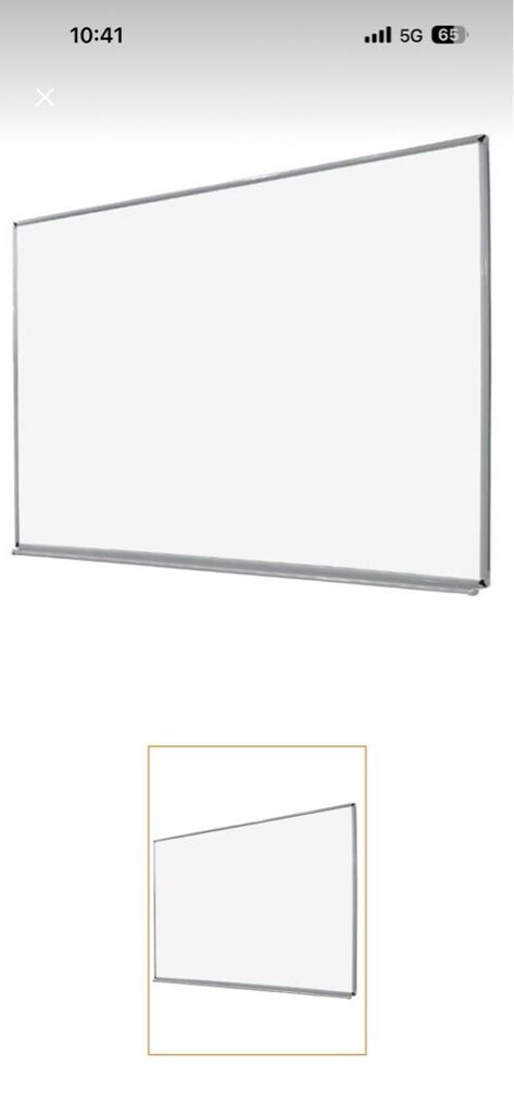 90X 120 Duvara monte laminat beyaz yazı tahtası - 2