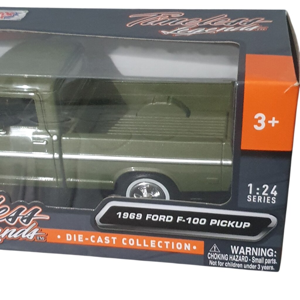 Vintage Motor Max 1/24 Ölçek Metal 1969 Ford F-100 Pikap - 2