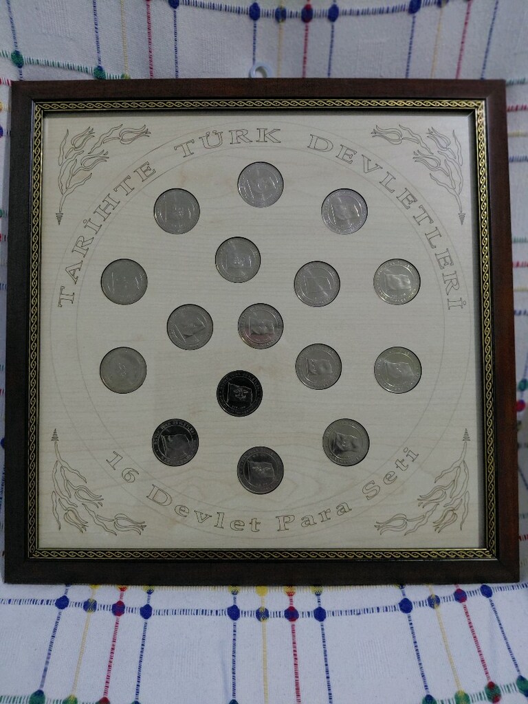 Tarihte 16 Türk Devleti Para seti - 2