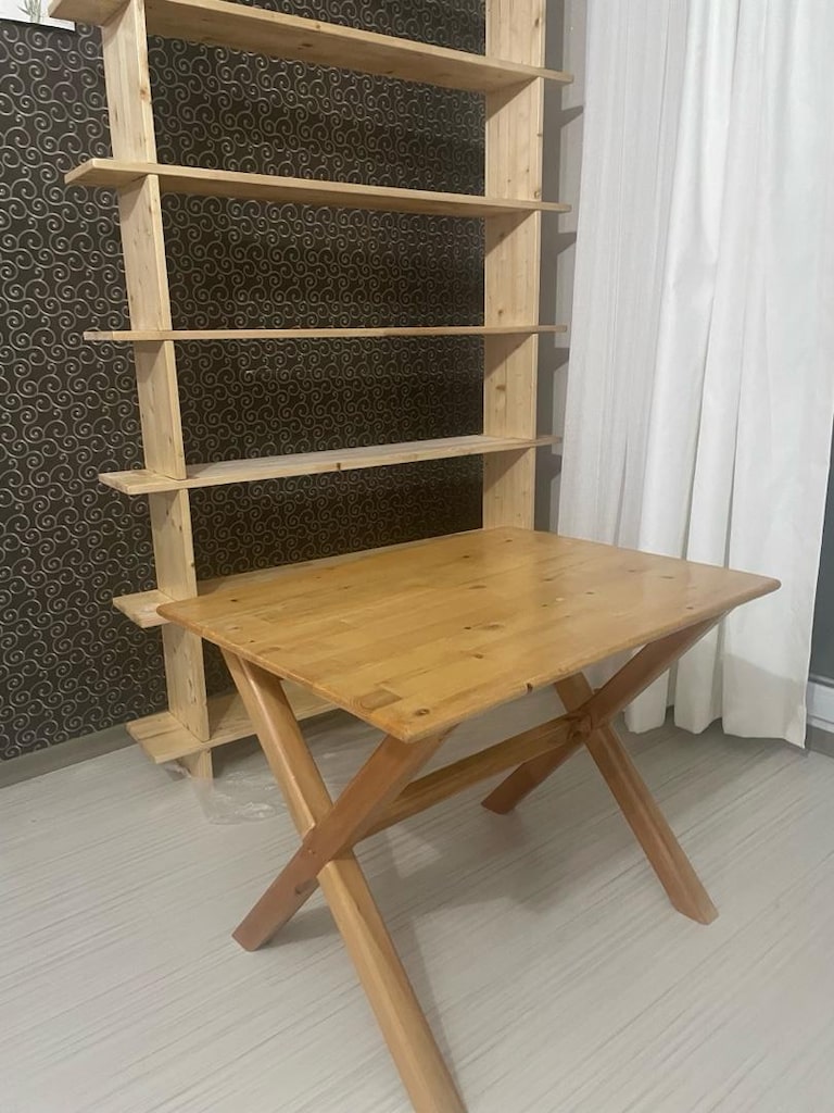 masif ahşap masa çocuk masası 60-80 - 2