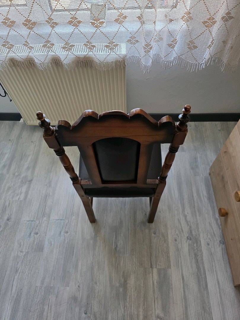 eski tip klasik ham ahşap sandalye 1 adet sağlam temiz sorunsuz - 2