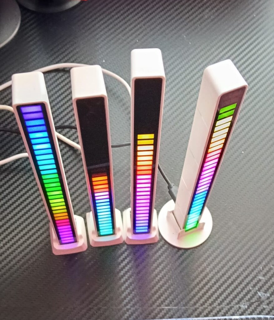 Rgb LED Çubuk Sese ve Müziğe Duyarlı Ambiyanslı Ekolayzer C Type Şarjl - 3