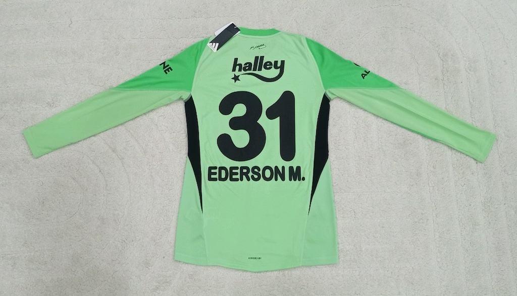 2025-2026 Ederson Moraes Orijinal Fenerbahçe Kaleci Forma Adidas Yeşil - 4