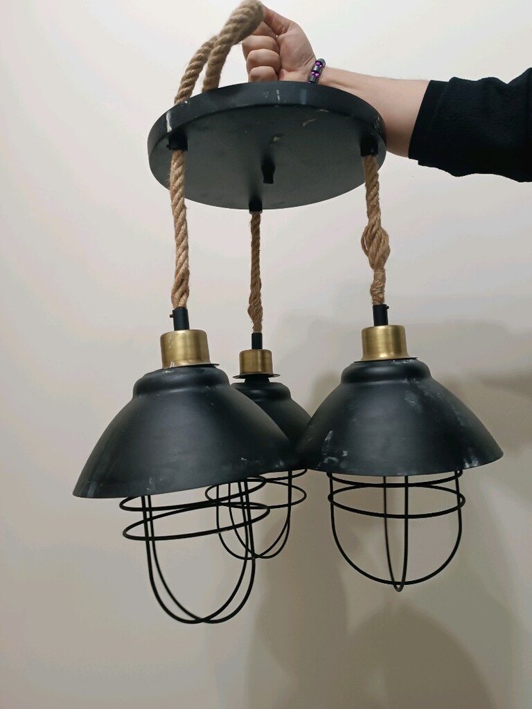 ÜÇLÜ LAMBA AVİZE ABAJUR - 4
