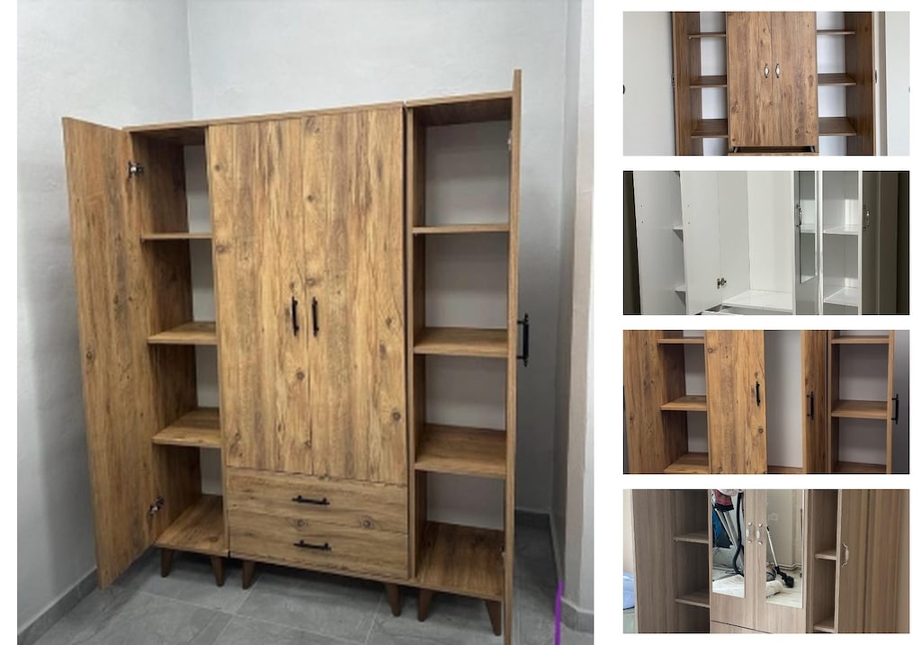 4 kapaklı elbise dolabı ssjufrxwmd - 3
