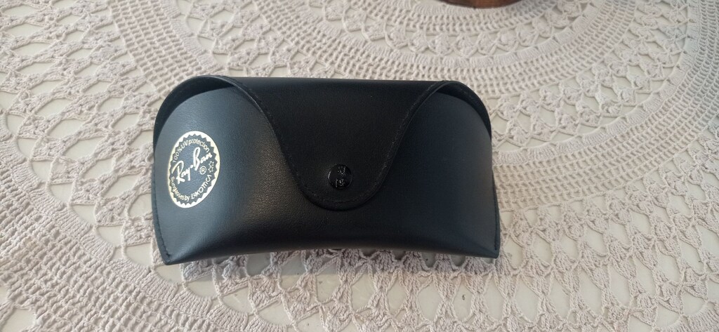 Orijinal Ray-Ban Siyah Gözlük Kılıfı Luxottica Üçgen Katlanır Kutu - 3
