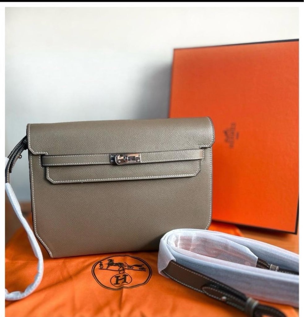 Hermès Kelly Danse Tasarım Deri Omuz ve Çapraz Çanta (Sıfır) - 12