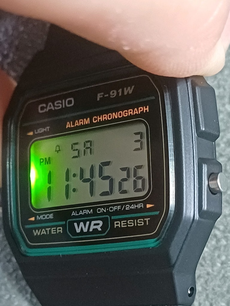 CASİO F-91W ORİJİNAL YEŞİL - 3
