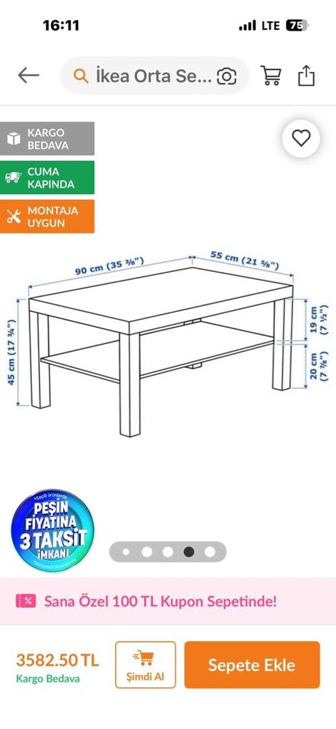 İkea sehpa - 5