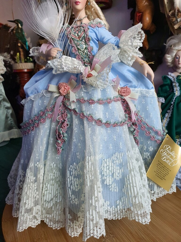 Marie Antoinette porselen bebek damgalı vintage - 2