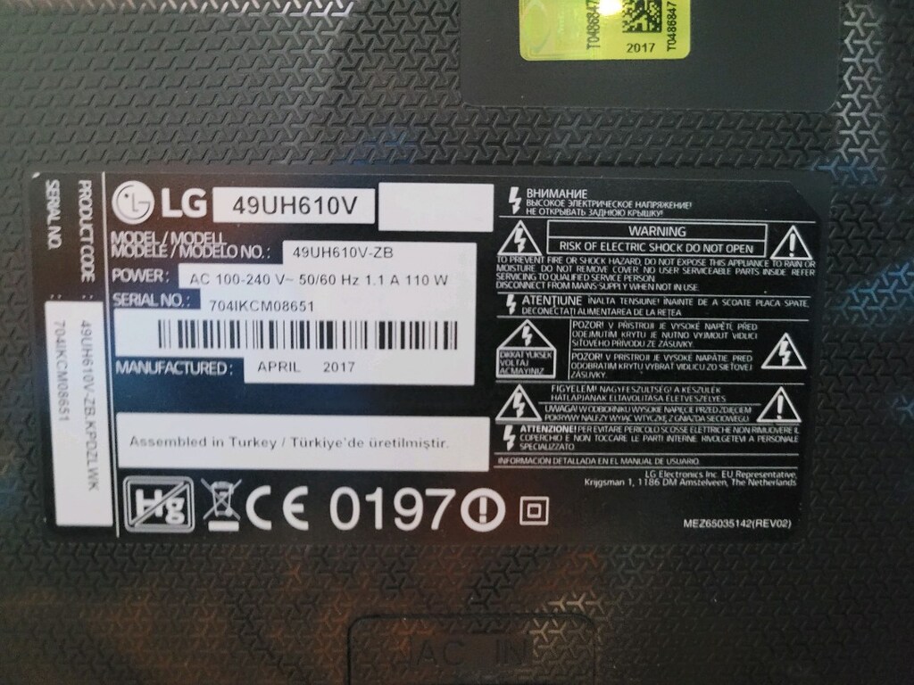 LG 49UH610V ekran arızalı televizyon - 3