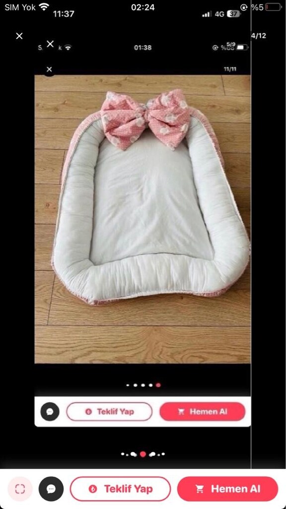 yenidoğan eşyaları küvet taşıma çantası babynest toplu satış - 4