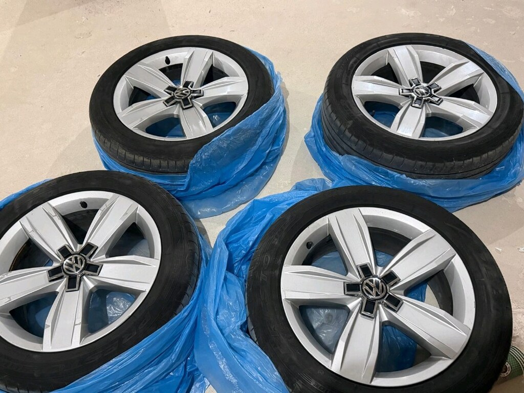 215 55 17 orjinal passat 5x112 jant lastik takas yok - 5