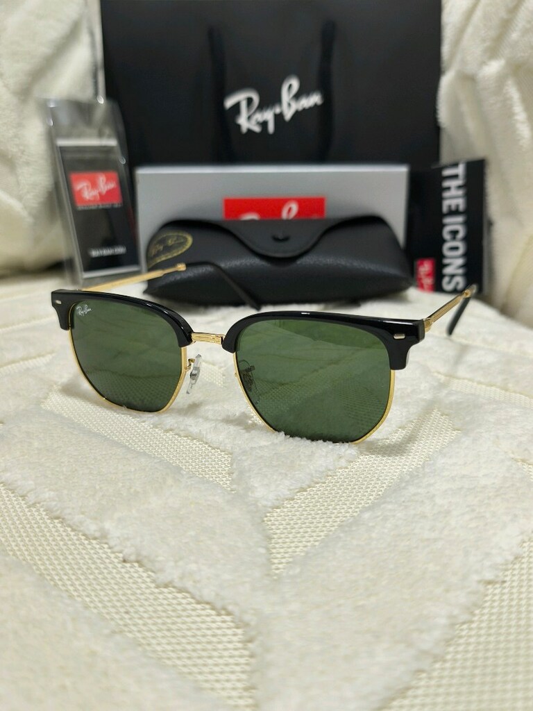 Ray-Ban NEW CLUP MASTER Klasik Yeşil Camlı Güneş Gözlüğü orj