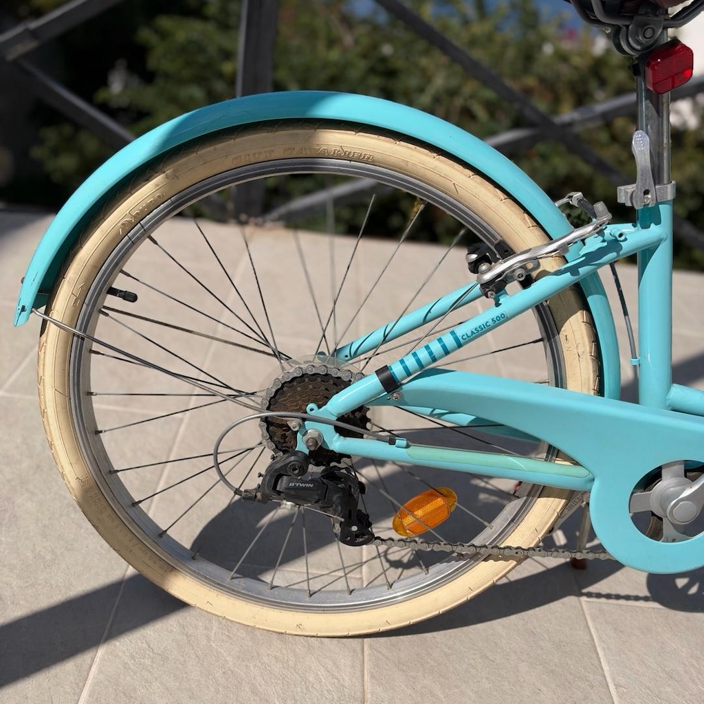 Decathlon Btwin 500 sepetli Çocuk şehir Bisikleti 24 jant - 16