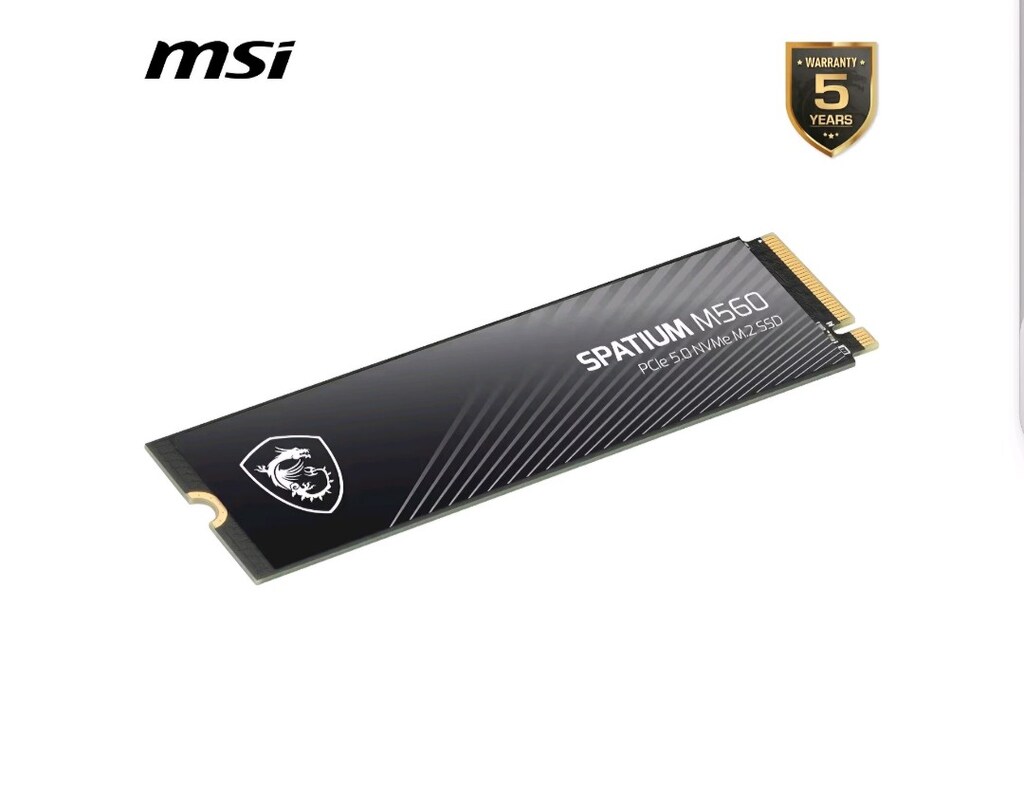 SIFIR MSI SPATIUM M560 GEN 5 PCI E 5.0 1TB NVME M.2 SSD - 3